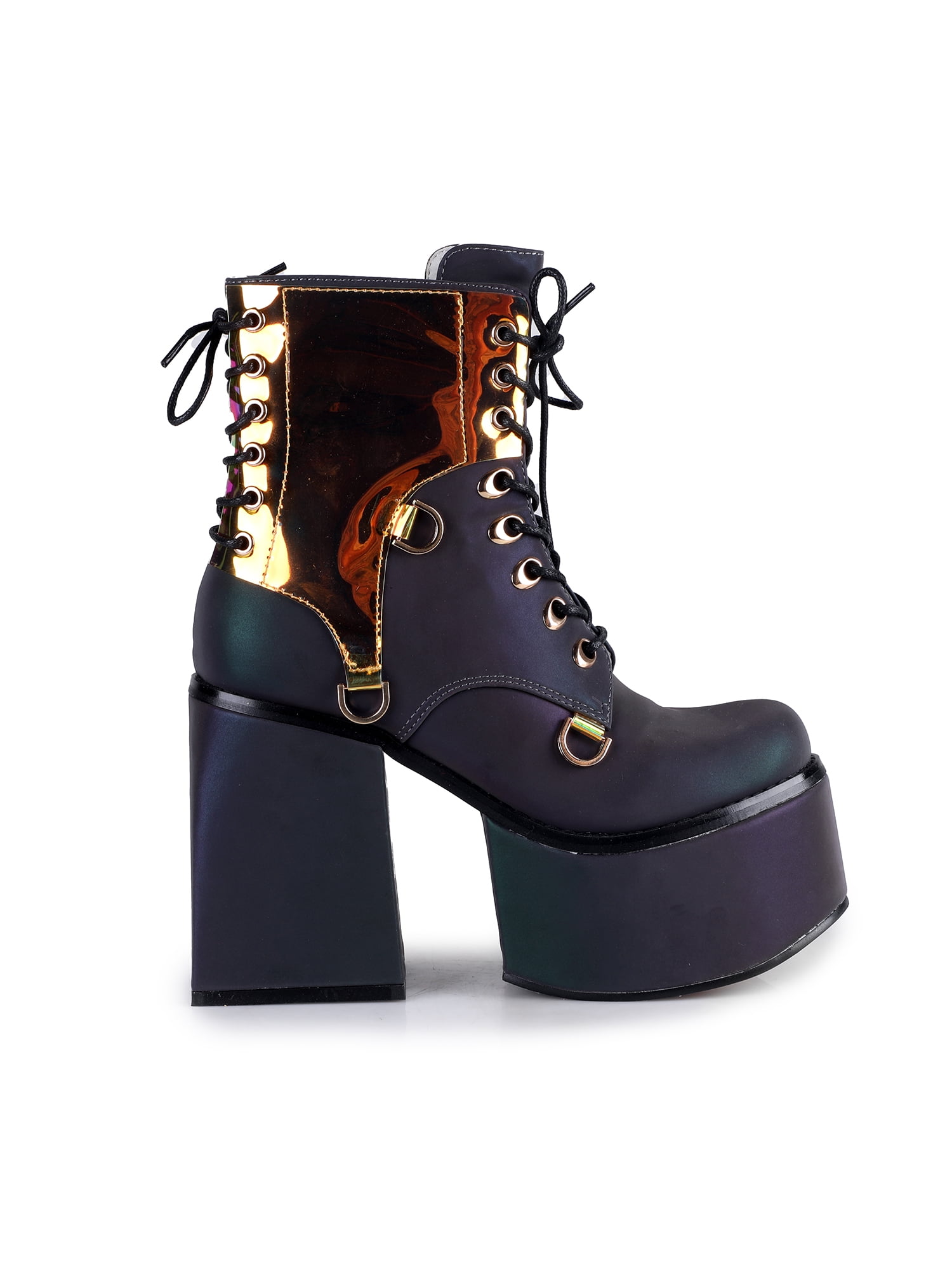 Women's Laceup Bootie Chunky Platform Heel