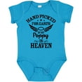 thumbnail image 3 of Inktastic Handpicked for Earth by My Poppy in Heaven with Angel Wings` Boys or Girls Baby Bodysuit, 3 of 5