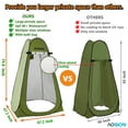 thumbnail image 2 of AOSION Tienda de Ducha de Privacidad, Tienda de Cambio Emergente, Vestidor de Baño de Campamento, Tienda de Inodoro Portátil con Bolsa de Transporte para Acampar, Playa, Verde., 2 of 5