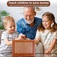 thumbnail image 4 of Caja para Ahorro de Dinero, Efectivo de Madera para Niños y Adultos, Hucha Reutilizable con Cuenta Regresiva y Objetivo de Dinero, Challenge 10000, 4 of 7