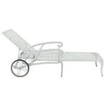 thumbnail image 4 of GoDecor Cast Aluminum Recling Lounger Chair for Poolside, Patio Single Sunded with Adjustable Backrest, White, 4 of 9