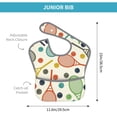 thumbnail image 4 of Hirioo Racket and Tennis Ball for Baby Waterproof Pocket Bib Adjustable Closed for Babies Toddlers with Large Pocket 6-24Months, 4 of 8