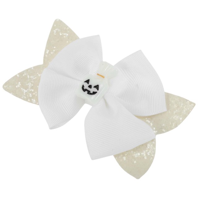 Ofertas Únicas Clip de Pelo Fantasma de Lentejuelas de Halloween 1 Pc para Mujeres Blanco
