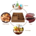 thumbnail image 2 of Canasta del organizador de mostrador con divisor Rústico Cesta de almacenamiento de baño de cocina, 2 of 4