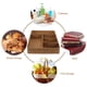 thumbnail image 2 of Canasta del organizador de mostrador con divisor Rústico Cesta de almacenamiento de baño de cocina, 2 of 4
