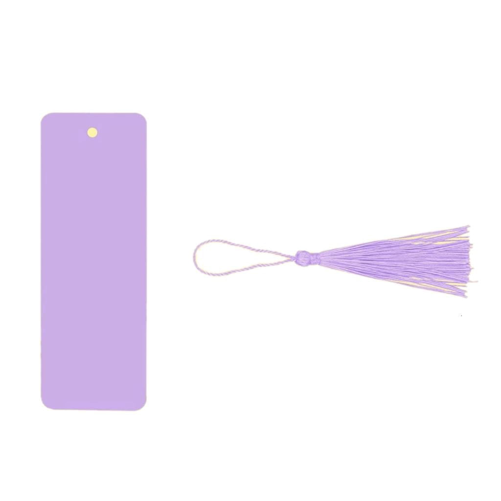Party Decors DIY Project Blank Kraft Paper Bookmarks Set, Rectangle Book Marks