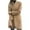 Khaki, variant on QIPOPIQ Clearance Jackets for Women Fashion Women Wool Coat Trench Jacket Ladies Warm Long Overcoat OutwearFashion W