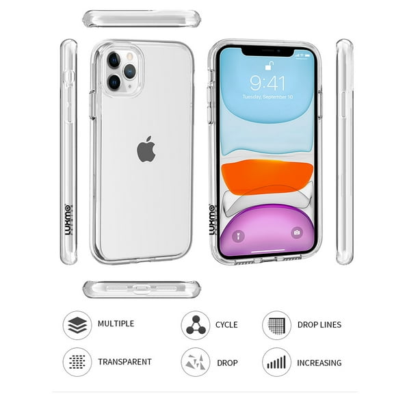 Apple iPhone 12 Pro Max /6.7" Phone Case Crystal CLEAR Transparent Ultra Thick High Quality Hybrid TPU & Acrylic Transparency Rubber Siliconel Hard Frame Shock Absorption Cover for iPhone 12 PRO MAX