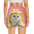 thumbnail image 4 of Fotbe A Funny Cat Womens High Waist Running Shorts Athletic Workout Quick Dry Shorts for Women with Pockets Gym Yoga Summer Shorts-Small, 4 of 9