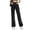 Black, variant on Women's Jeans Pants Crossover Waist Vintage Straight Leg Denim Pants Fashion Classic Casual Outdoor Jean Pants Streetwear Gray M