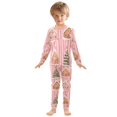 thumbnail image 6 of FORMRS Long Sleeve Top and Pants Pajama Set for Niños 2-Piece Sleepwear, Sizes 18M-8Y, Gingerbread Houses, 6 of 6