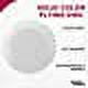 DISCOUNT PROMOS Frisbees 9.25 inch. Set of 10, Bulk Pack - Fun Outdoor Games for Adults and Family - White