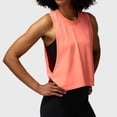 thumbnail image 3 of WREESH Womens Wide Armhole Cut Off Crop Workout Tank Top Yoga Sports Athletic Gym Running Fitness Sleeveless Shirt Summer, 3 of 4