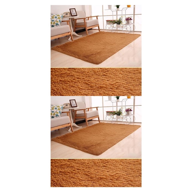 Tapete decorativo Advancent felpa rectangular color sólido 40x60cm