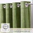 thumbnail image 2 of Cortinas Stangh Grass de terciopelo verde 132 cm x 213 cm, 2 paneles, 2 of 6