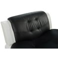 thumbnail image 5 of Beverly Fine Furniture 2 Piece Faux Leather Contemporary Living Room Sofa, Loveseat Set. Black&White, 5 of 6