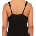 thumbnail image 4 of Flora Nikrooz Womens Tank  Short Sleepwear Pajama Set  Soft  with Lace Trim ( Black L), 4 of 5