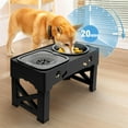 thumbnail image 3 of Cornmi 2-in-1 Adjustable Height Slow Feeding Bowl for Small to Medium Dogs and Cats, 3 of 9