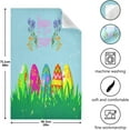thumbnail image 5 of Happy Easter Kitchen Dish Towels Set of 6 Absorbent Hand Towels, Lint-Free 18"x28" Eggs Flowers Fast Drying Hanging Dishcloths for Cooking Baking Home Clean, 5 of 7