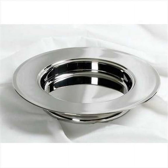 B & H Publishing Group 435481 Commun Silvertone Bread Plate Stacking Stainless