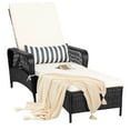 thumbnail image 1 of Patiojoy Chaise Longue d'Extérieur en Rotin Chaise de Patio Inclinable avec 6 Positions Dossier Réglable, 1 of 10