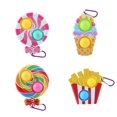 thumbnail image 1 of Llavero De Burbujas De Navidad, Paquete De Descompresión Antiestrés, Llavero De Burbujas De Empuje, Llaveros De Juego Para Aliviar El Estrés 4 Uds. Methold HA046254-01, 1 of 6