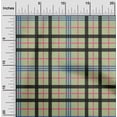 thumbnail image 1 of oneOone Cotton Poplin Light Green Fabric Madras Check Sewing Material Print Fabric By The Yard 42 Inch Wide, 1 of 4