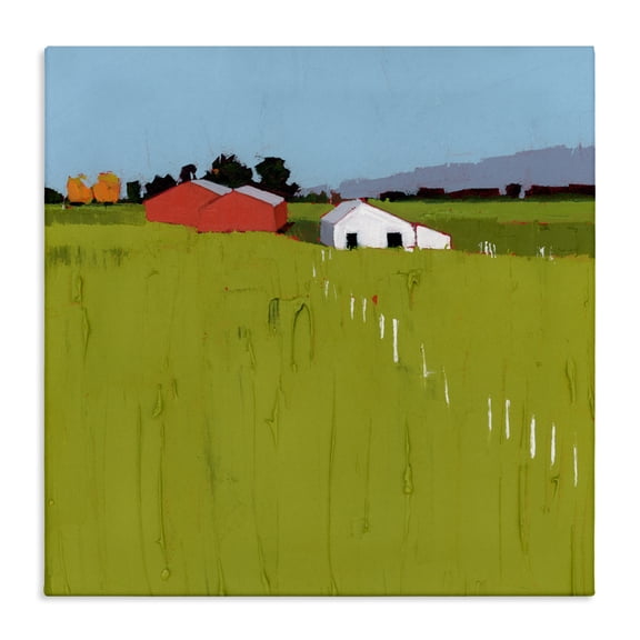 Pastoral Fence Line Canvas Wall Art, design by Ruth LaGue
