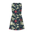 thumbnail image 5 of Ovzne Robes pour Femmes Robe de Plage Mode d'Été pour Femmes Imprimé Poche Sans Manches Robe à Col en V Robe Grande Taille Robe Imprimée Liquidation, 5 of 5