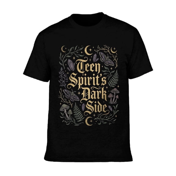 Gothic Teen Spirit's Dark Side Vintage Grunge Y2k Cotton Men's Women's T-Shirt