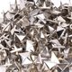 thumbnail image 2 of 100 PCS 9MM Brass Copper Square Rivets Apparel Shoes Bag Accessories for Leather DecorationSilver, 2 of 4