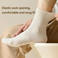 thumbnail image 3 of TELOLY 5Pairs Mens Ankle Socks,Anti-Fuzz Technique Moisture Wicking Socks Men,Half-Length Design Mens Ankle Socks Size 10-13,White, 3 of 6