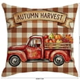 thumbnail image 3 of InsCrazy Fall Autumn Pillow Cover Thankful Grateful Blessed Pumpkins Square Pillowcases, 18x18in Thanksgiving Harvest Cuchion Covers for Sofa Couch Patio Decor, 3 of 7