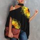 thumbnail image 1 of Top con hombros descubiertos para mujer, cuello alto para mujer, un hombro, cuello alto para mujer, top con un hombro, camisa suelta con estampado de moda, diseño de clase mundial, 1 of 7