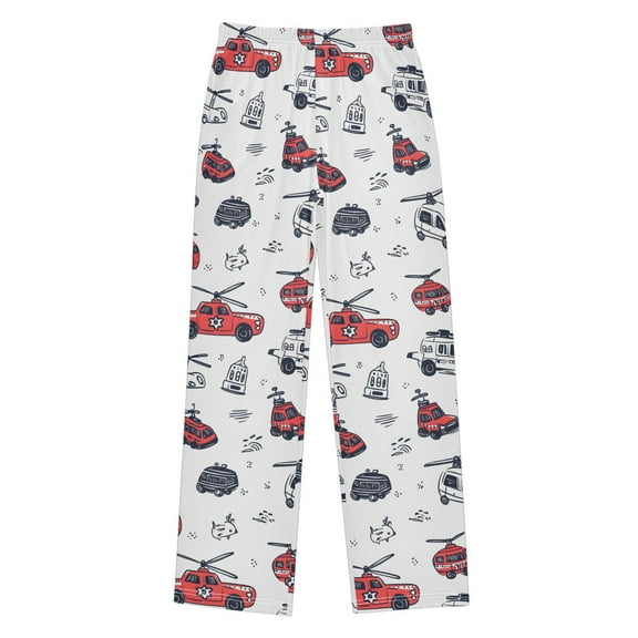joogoo Cartoon Car Kids Pajama Pants Pj Bottoms Boy Girls Sleepwear Lounge L
