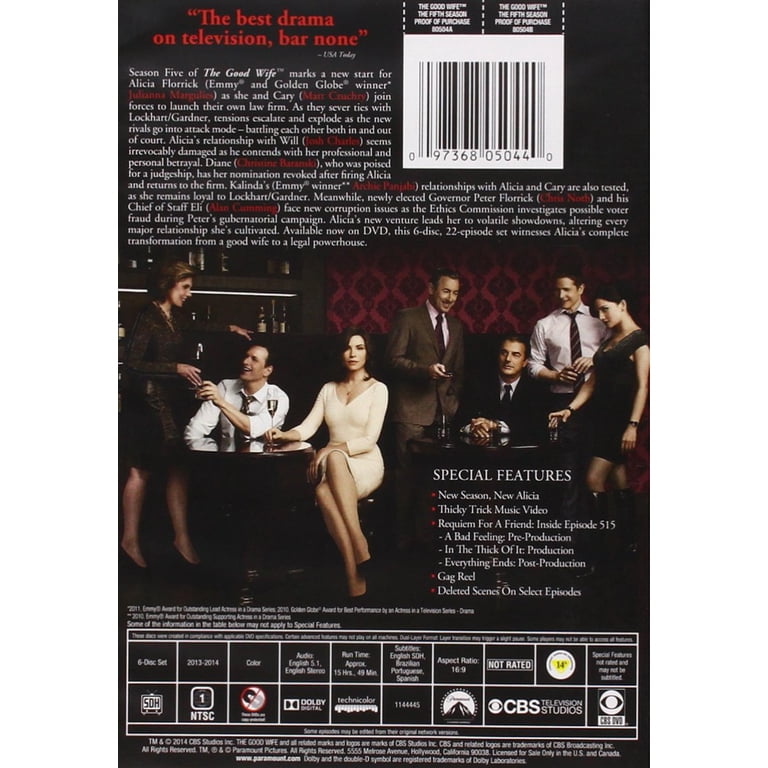The Good Wife: The Fifth Season (DVD), Paramount, Drama - Walmart.com