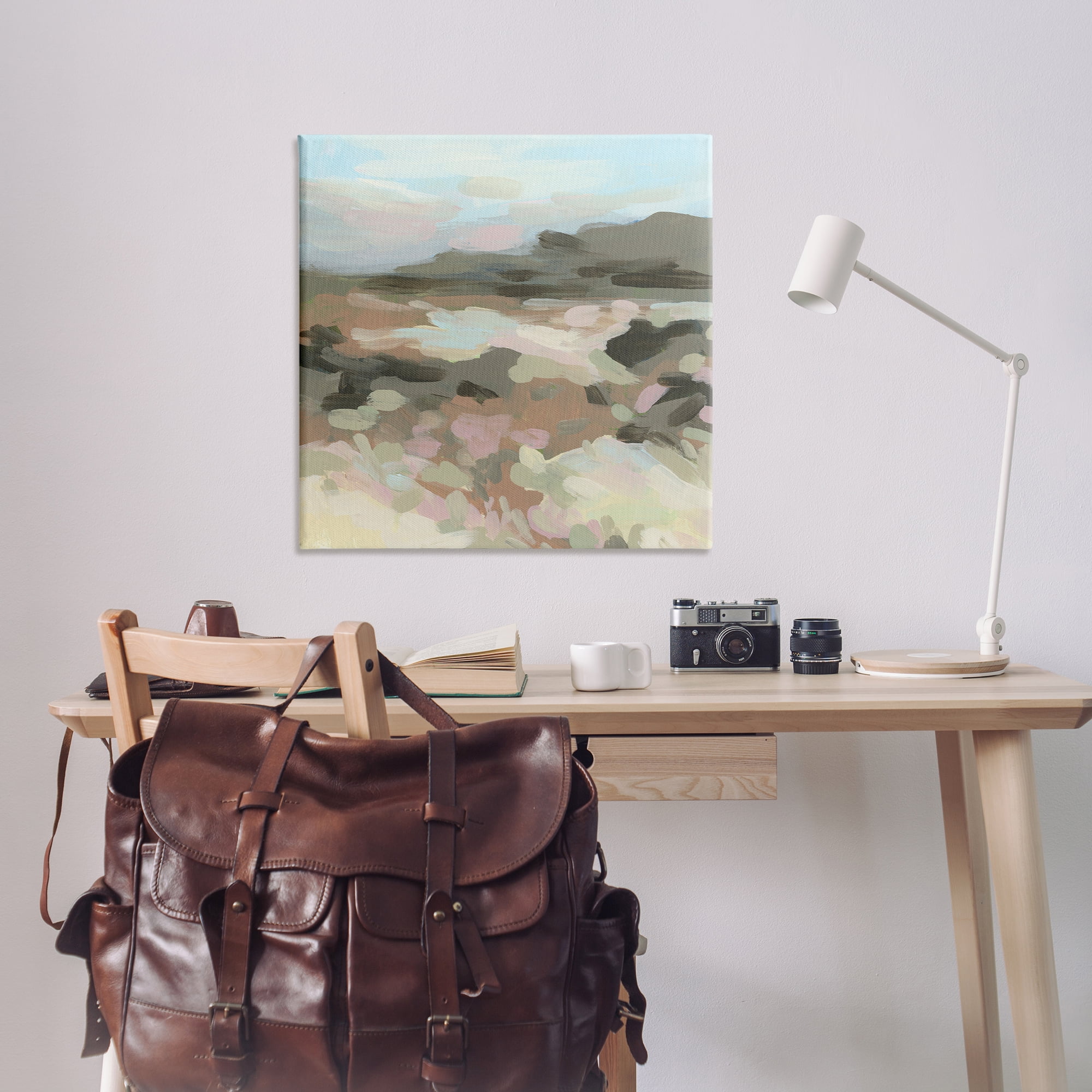 Stupell Industries Modern Brushed Landscape Landscape & Nature Painting Wrapped Canvas Art Print Wall Art, 36 x 36