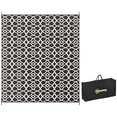 thumbnail image 6 of Outsunny Reversible Outdoor Rug, 8' x 10' Outdoor Patio Rug Waterproof, Portable RV Camping Carpet with Carry Bag, Large Floor Mat for Backyard, Beach, 6 of 9