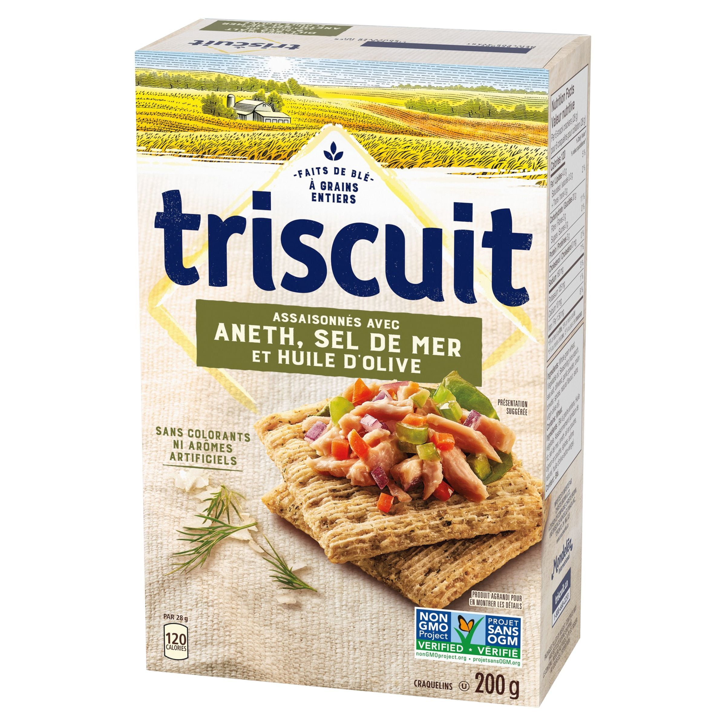 Triscuit Dill Sea Salt & Olive Oil Snacking Crackers, 200 g
