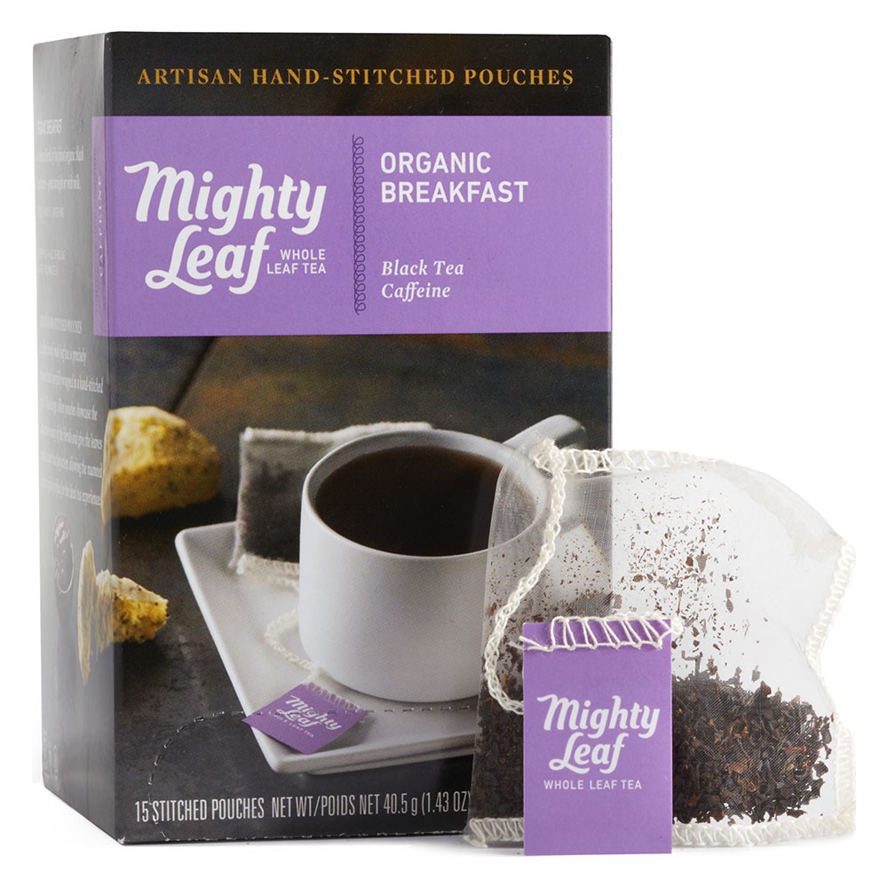Mighty Leaf Tea Black Tea Organic Breakfast Case of 6 15 Bags