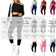thumbnail image 3 of Xdegoge 3 Piece Sets for Women Long Sleeve Off Shoulder Top ,Sports Bra and High Waisted Tummy Control Leggings Outfits Athletic Yoga Gym Tracksuits, 3 of 7