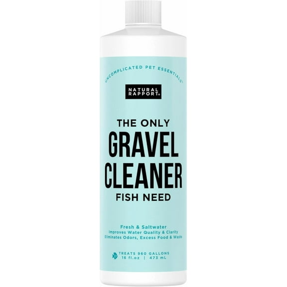 Aquarium Gravel Cleaner - Naturally Maintain a Healthier Tank, Reducing Fish Waste and Toxins (16 fl oz)