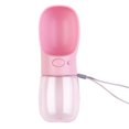 thumbnail image 1 of Botella de agua portátil para perros, botella de agua portátil para perros de 350 ml, sin BPA, a prueba de fugas, para beber al aire libre, viajes y caminatas (rosa) Sailing Electrónica, 1 of 4
