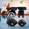 thumbnail image 3 of Qarigey 1 Pair Luggage Suitcase Replacement Wheels Travel Bag Wheel Durable Carrier Accesorios de disfraces A81, 3 of 5
