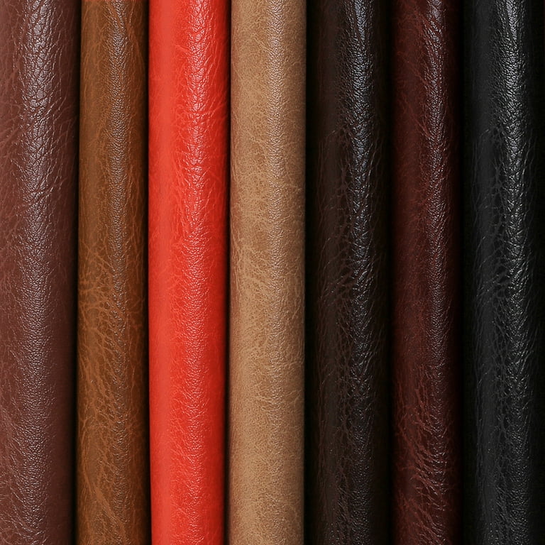 Upholstery Vinyl Faux Leather Vinyl Dark Brown Ford Fabric Per Yard Sold  BTY 54 Wide Ships Rolled