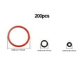 thumbnail image 4 of Silicone Coffee Machine Sealing Rings Set 200pcs O-Ring Gasket Seals for Capresso Impressa Repair,High Temperature Resistant,Leak Prevention,Versatile Compatibility, 4 of 7