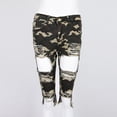 thumbnail image 3 of Pantalones cortos para mujer Pantalones cortos ajustados destruidos hasta la elásticos a media altura METRO Yuyangstore Jeans rasgados de mujer, 3 of 8