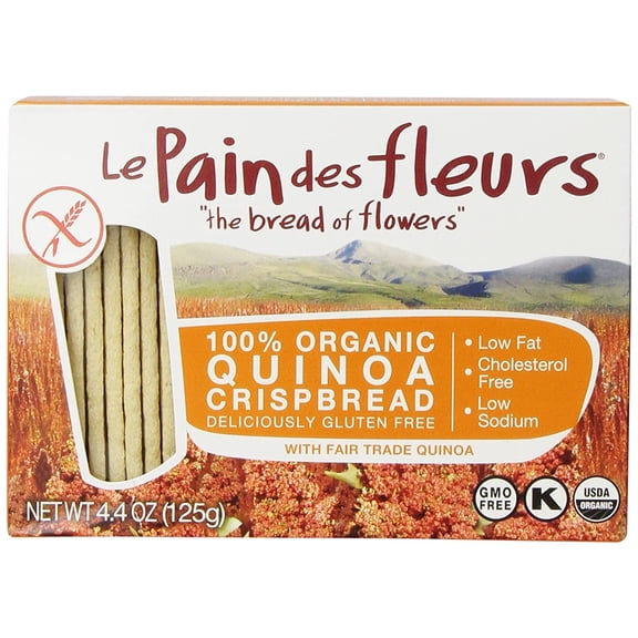 Le Pain Des Fleurs Organic Crisp Bread Quinoa, 4.41 Oz