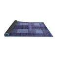 thumbnail image 2 of Ahgly Company Indoor Round Abstract Blue Modern Area Rugs, 6' Round, 2 of 4