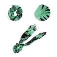 thumbnail image 3 of Unique Bargains 1 Pc Stylish Printed Banana Leaf Hair Elastics Hair Ties Green, 3 of 5